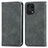 Funda de Cuero Cartera con Soporte Carcasa S04D para Oppo Find X5 Pro 5G Gris