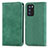 Funda de Cuero Cartera con Soporte Carcasa S04D para Oppo Reno6 Pro 5G India Verde