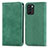 Funda de Cuero Cartera con Soporte Carcasa S04D para Oppo Reno6 Z 5G Verde