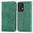 Funda de Cuero Cartera con Soporte Carcasa S04D para Oppo Reno7 Pro 5G Verde