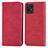 Funda de Cuero Cartera con Soporte Carcasa S04D para Realme 8i Rojo