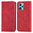 Funda de Cuero Cartera con Soporte Carcasa S04D para Realme 9 4G Rojo