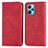 Funda de Cuero Cartera con Soporte Carcasa S04D para Realme 9 5G Rojo