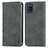 Funda de Cuero Cartera con Soporte Carcasa S04D para Realme V11s 5G Gris