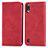 Funda de Cuero Cartera con Soporte Carcasa S04D para Samsung Galaxy A10 Rojo