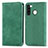 Funda de Cuero Cartera con Soporte Carcasa S04D para Samsung Galaxy A21 European Verde