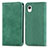 Funda de Cuero Cartera con Soporte Carcasa S04D para Samsung Galaxy A22 5G SC-56B Verde