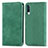 Funda de Cuero Cartera con Soporte Carcasa S04D para Samsung Galaxy A50S Verde