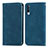 Funda de Cuero Cartera con Soporte Carcasa S04D para Samsung Galaxy A70S Azul