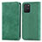 Funda de Cuero Cartera con Soporte Carcasa S04D para Samsung Galaxy A91 Verde