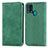 Funda de Cuero Cartera con Soporte Carcasa S04D para Samsung Galaxy F41 Verde