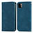 Funda de Cuero Cartera con Soporte Carcasa S04D para Samsung Galaxy F42 5G Azul