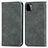 Funda de Cuero Cartera con Soporte Carcasa S04D para Samsung Galaxy F42 5G Gris