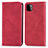 Funda de Cuero Cartera con Soporte Carcasa S04D para Samsung Galaxy F42 5G Rojo