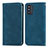 Funda de Cuero Cartera con Soporte Carcasa S04D para Samsung Galaxy F52 5G Azul