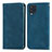 Funda de Cuero Cartera con Soporte Carcasa S04D para Samsung Galaxy M32 4G Azul