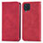 Funda de Cuero Cartera con Soporte Carcasa S04D para Samsung Galaxy M32 4G Rojo