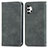 Funda de Cuero Cartera con Soporte Carcasa S04D para Samsung Galaxy M32 5G Gris