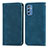 Funda de Cuero Cartera con Soporte Carcasa S04D para Samsung Galaxy M52 5G Azul