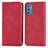 Funda de Cuero Cartera con Soporte Carcasa S04D para Samsung Galaxy M52 5G Rojo