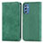 Funda de Cuero Cartera con Soporte Carcasa S04D para Samsung Galaxy M52 5G Verde