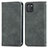 Funda de Cuero Cartera con Soporte Carcasa S04D para Samsung Galaxy Note 10 Lite Gris