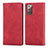 Funda de Cuero Cartera con Soporte Carcasa S04D para Samsung Galaxy Note 20 5G Rojo