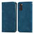 Funda de Cuero Cartera con Soporte Carcasa S04D para Samsung Galaxy S20 Azul