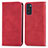 Funda de Cuero Cartera con Soporte Carcasa S04D para Samsung Galaxy S20 Rojo