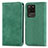 Funda de Cuero Cartera con Soporte Carcasa S04D para Samsung Galaxy S20 Ultra Verde