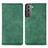 Funda de Cuero Cartera con Soporte Carcasa S04D para Samsung Galaxy S21 FE 5G Verde