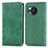 Funda de Cuero Cartera con Soporte Carcasa S04D para Sharp Aquos R8 Verde