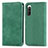 Funda de Cuero Cartera con Soporte Carcasa S04D para Sony Xperia 10 IV SO-52C Verde