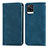 Funda de Cuero Cartera con Soporte Carcasa S04D para Vivo V20 (2021) Azul