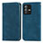 Funda de Cuero Cartera con Soporte Carcasa S04D para Vivo V23 Pro 5G Azul