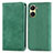 Funda de Cuero Cartera con Soporte Carcasa S04D para Vivo Y02S Verde