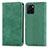 Funda de Cuero Cartera con Soporte Carcasa S04D para Vivo Y10 Verde