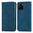 Funda de Cuero Cartera con Soporte Carcasa S04D para Vivo Y15C Azul