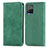 Funda de Cuero Cartera con Soporte Carcasa S04D para Vivo Y21a Verde