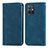 Funda de Cuero Cartera con Soporte Carcasa S04D para Vivo Y33e 5G Azul