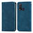 Funda de Cuero Cartera con Soporte Carcasa S04D para Vivo Y50 Azul