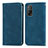 Funda de Cuero Cartera con Soporte Carcasa S04D para Xiaomi Mi 10T 5G Azul