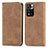 Funda de Cuero Cartera con Soporte Carcasa S04D para Xiaomi Mi 11i 5G (2022) Marron