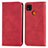 Funda de Cuero Cartera con Soporte Carcasa S04D para Xiaomi POCO C3 Rojo