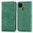 Funda de Cuero Cartera con Soporte Carcasa S04D para Xiaomi POCO C3 Verde