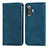 Funda de Cuero Cartera con Soporte Carcasa S04D para Xiaomi Poco F3 GT 5G Azul