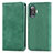 Funda de Cuero Cartera con Soporte Carcasa S04D para Xiaomi Poco F3 GT 5G Verde