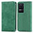 Funda de Cuero Cartera con Soporte Carcasa S04D para Xiaomi Poco F4 5G Verde