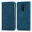 Funda de Cuero Cartera con Soporte Carcasa S04D para Xiaomi Poco M2 Azul