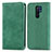 Funda de Cuero Cartera con Soporte Carcasa S04D para Xiaomi Poco M2 Verde